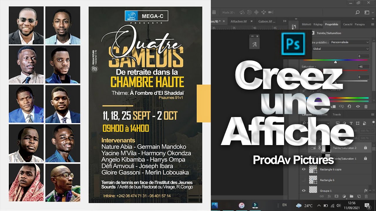 Comment faire une affiche Attractive: Inspiration gospel, conference, seminaire,...