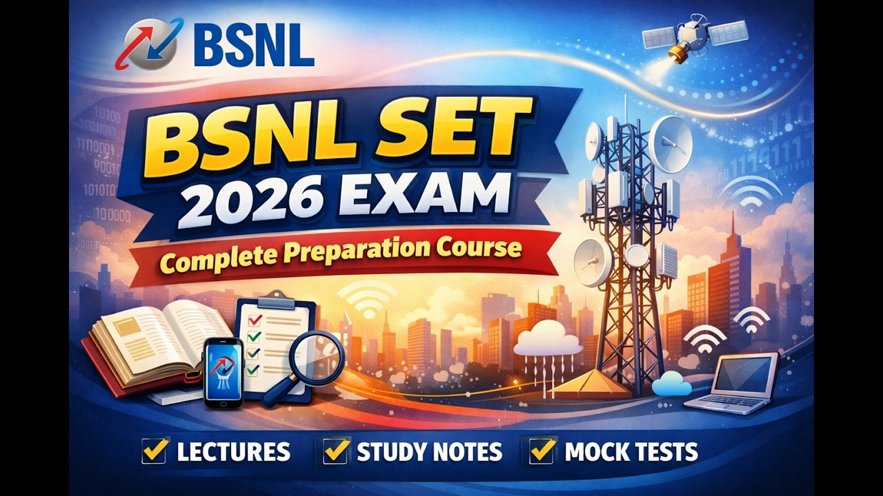 BSNL SET 2026 Complete Course | Telecom Engineering Preparation |#study #motivate #government #exams