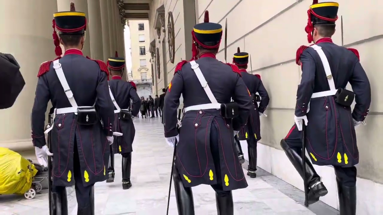 #Granaderos. Cambio de guardia. #Argentina. Video completo.