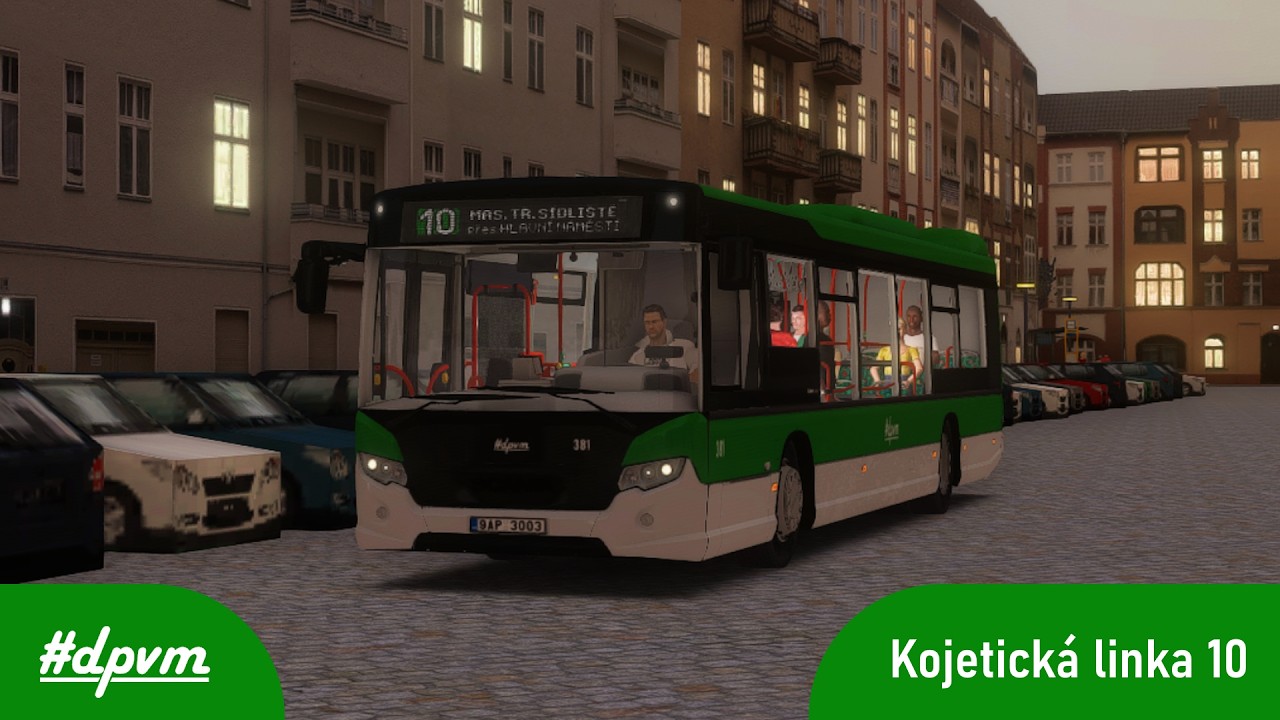 #dpvm Kojetice | Vyhrkaná Scanie na okružní lince 10 | OMSI 2