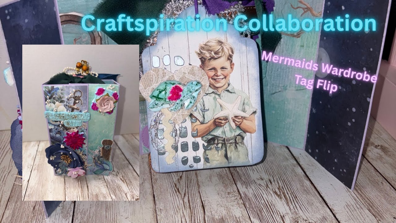 Craftspiration Collaboration w @MermaidCoveStudio Mermaids Tale Wardrobe. Project Share💜🧜🏽‍♀️🩵