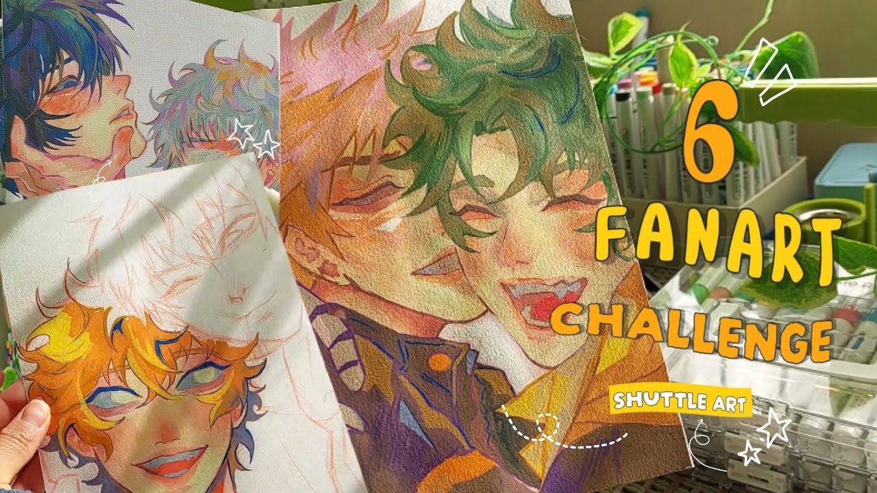 🌻🌿Dibujando SHIPS populares! Sale mal ayuda!!| Shuttle art acrylic marker ★