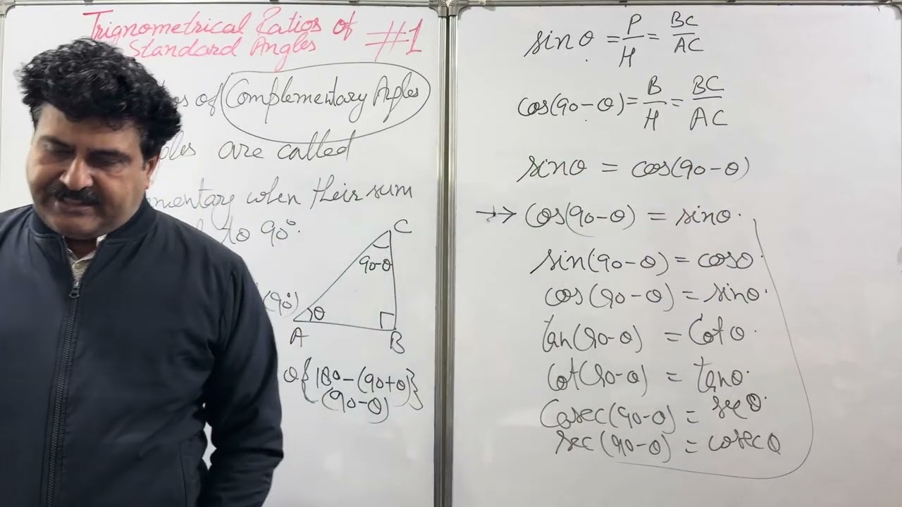 #1 Trigonometrical Ratios of Complementary Angles maths with Rajeev Sir #exercise17.2 #class9 #ICSE 