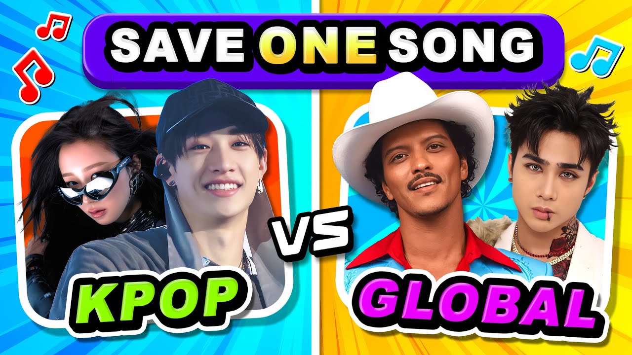 Save One Song: KPOP VS GLOBAL 🌍 | KPOP QUIZ 2025