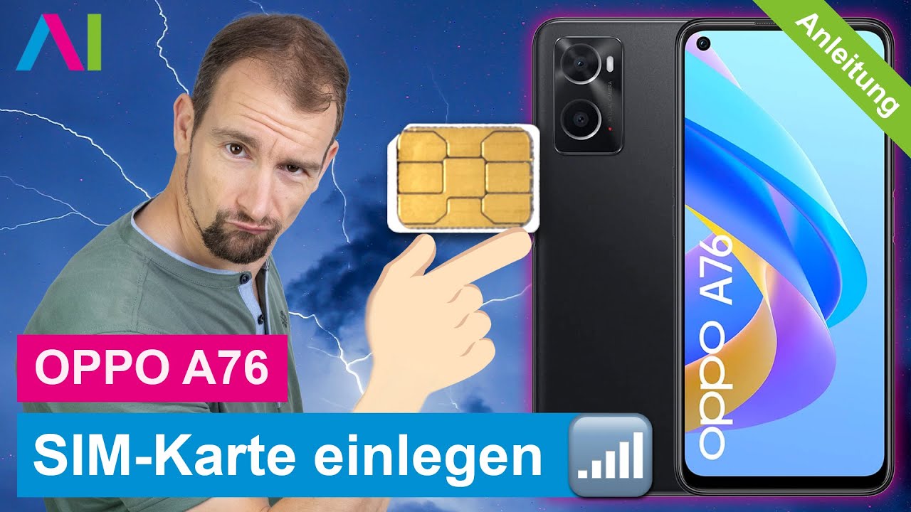 OPPO A76 - SIM-Karte einlegen &bull; 🂠 &bull; 📲 &bull; 📡 &bull; Anleitung | Tutorial