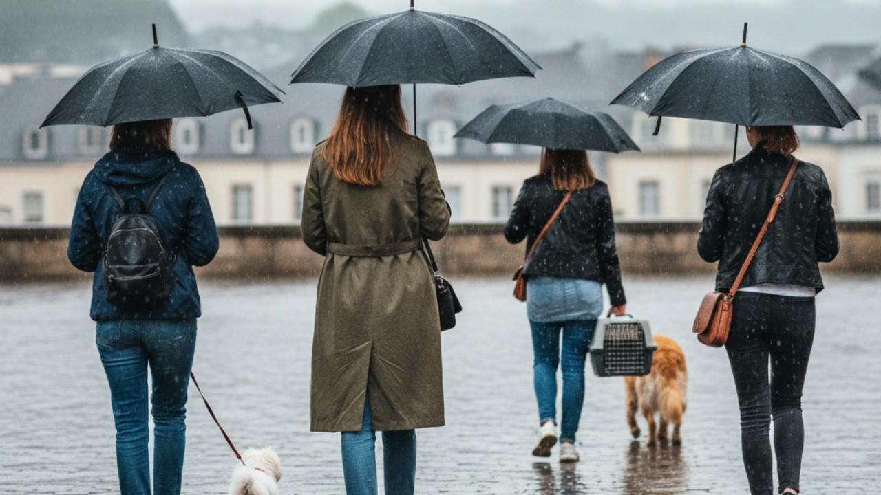Rainy Saturday Morning in Luxembourg City ☔ | Calm 4K Walk