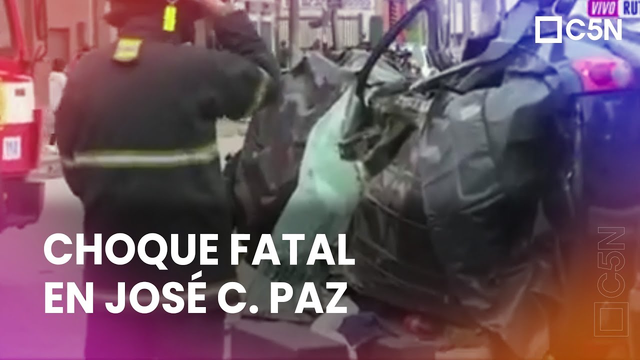 CHOQUE MÚLTIPLE en JOSÉ C. PAZ: TRES MUERTOS