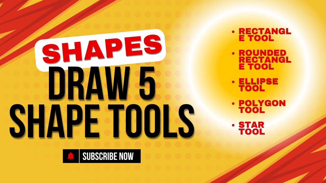 Learn 5 Shape Tools in Adobe Illustrator in 5 Minutes | Beginner Tutorial
