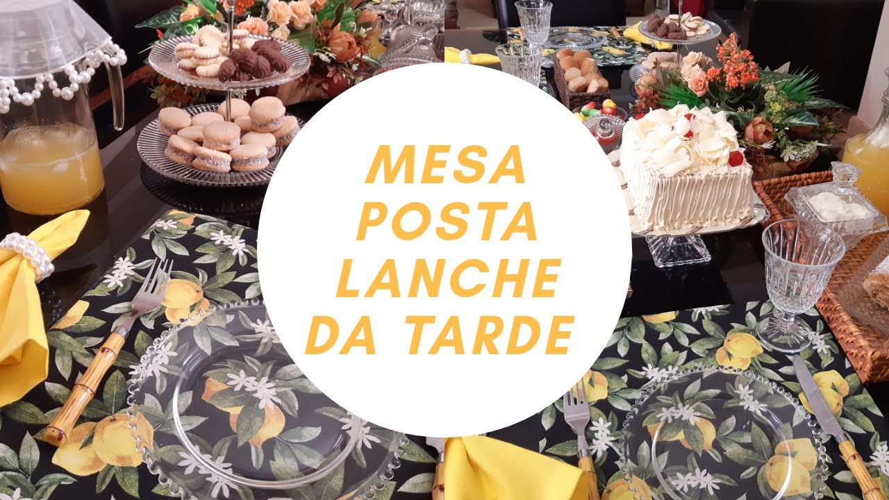 MESA POSTA LANCHE DA TARDE