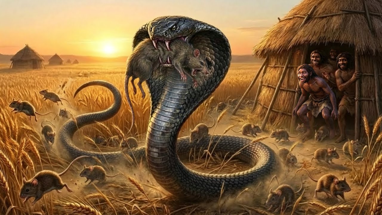 Жизнь миллионы лет назад | Гигантская королевская кобра &ndash; союзник ранних людей