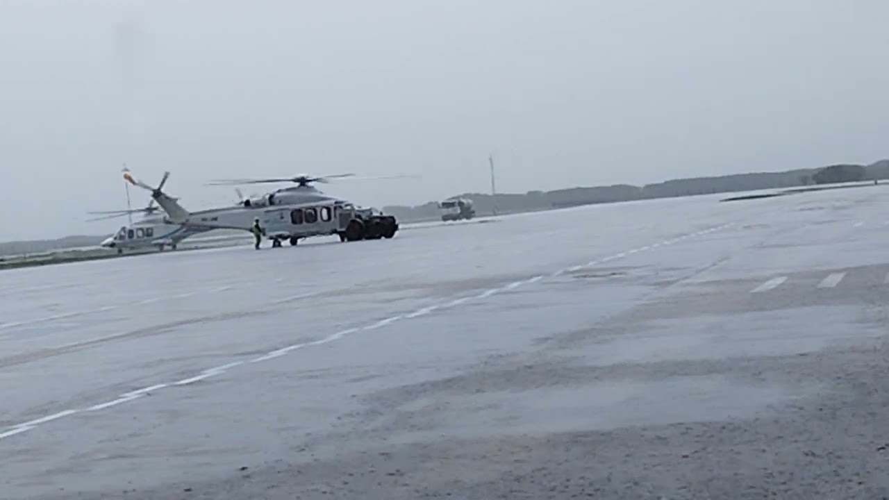 Dia de muita chuva no heliporto de Farol de São Tomé - RJ