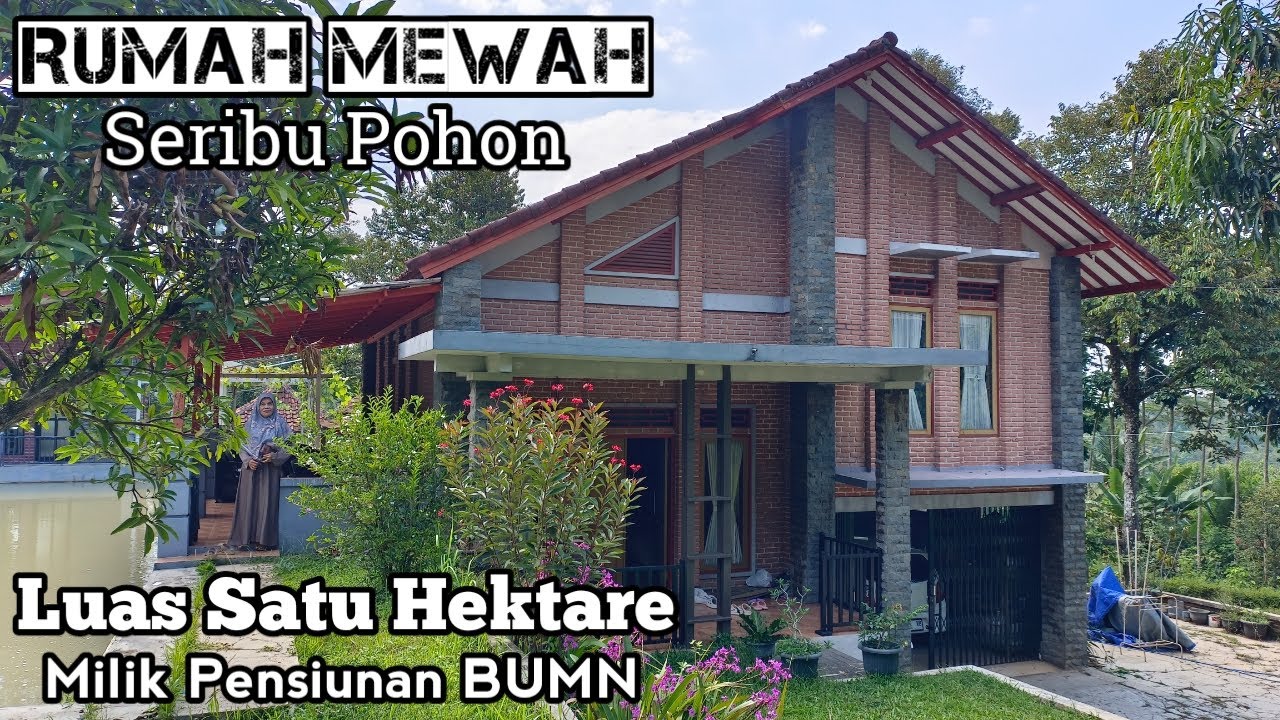 Rumah Mewah Milik Pensiunan BUMN Luas Satu Hektare Mendapat Julukan Rumah Seribu Pohon