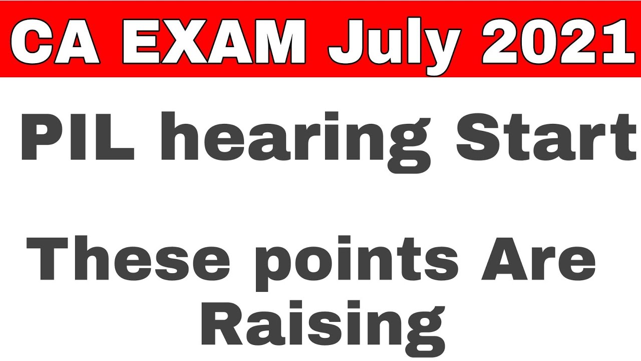CA EXAM Update। CA EXAM today PIL hearing letest live update। CA PIL supreme court final decision।