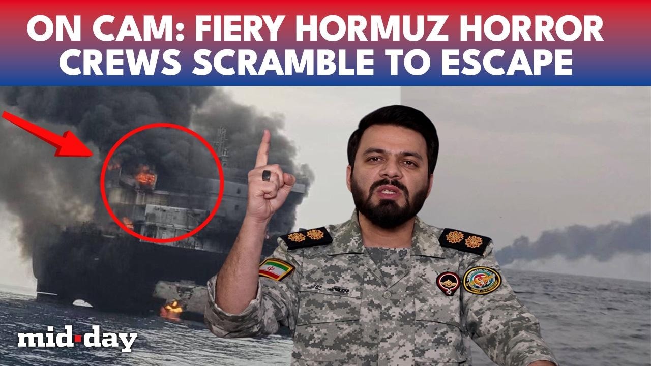 BREAKING: Two Oil Tankers Engulfed in Massive FIRES After Explosion in Strait of Hormuz | IRGC