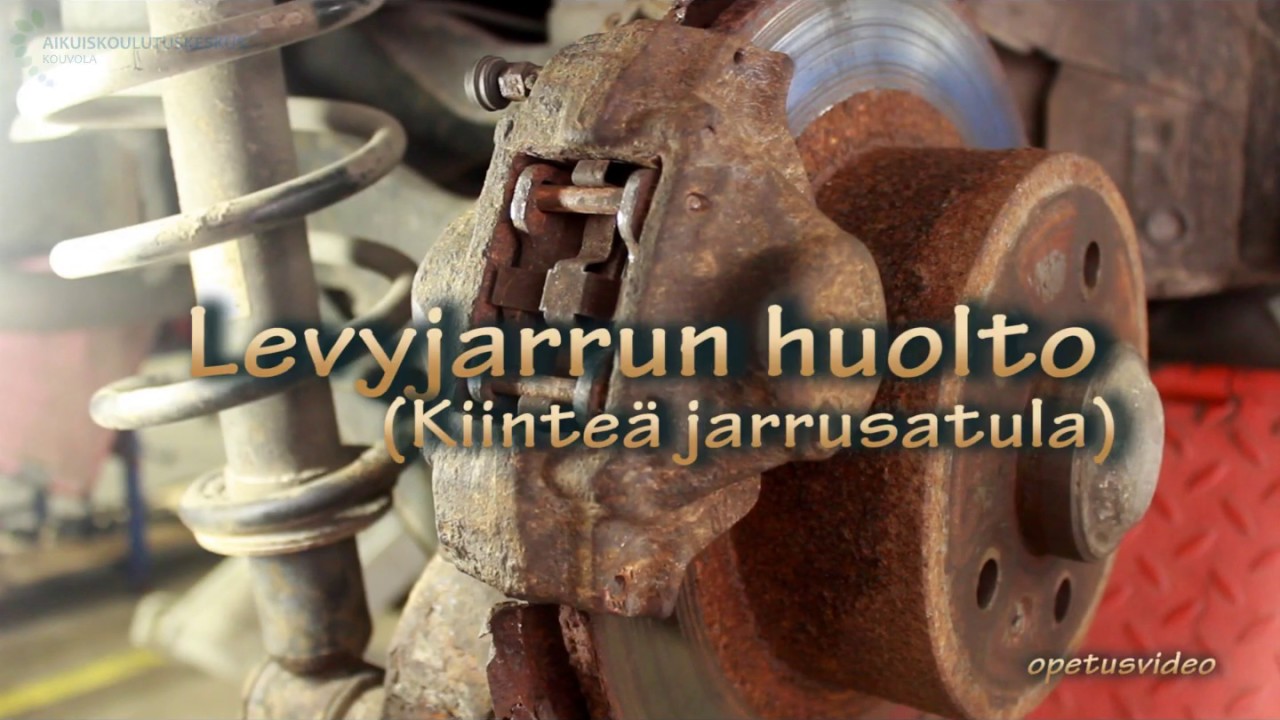 Levyjarrun huolto, kiinteä jarrusatula