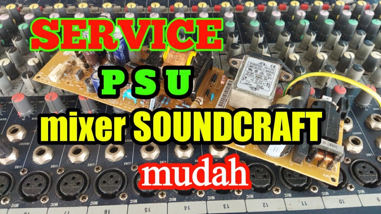 SERVICE MIXER SOUNDCRAFT ,mudah