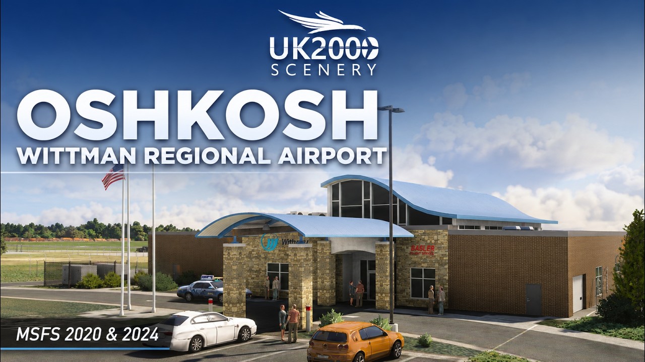 Oskosh Airport KOSH for MSFS.