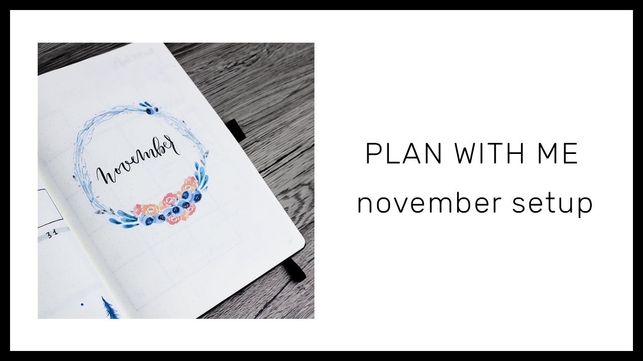 Plan with me &bull; November 2017 Bullet Journal Setup &bull; frai.OH