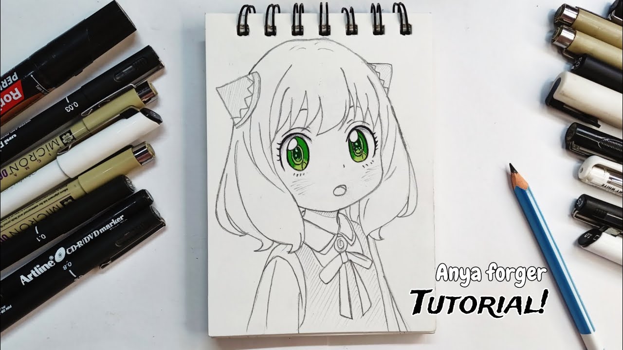 How to draw Anya forger || step by step easy tutorial || Spy X family | Anime drawing