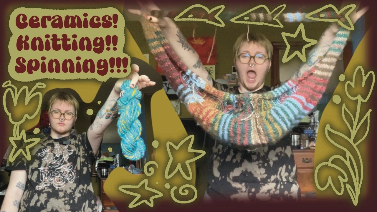 Knitting and ceramics vlog: Updates on WIPs and Studio Time