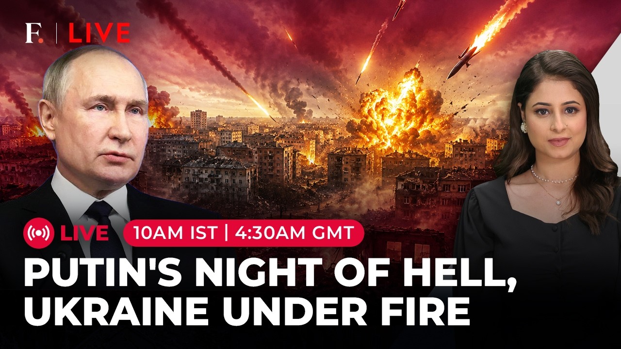 Ukraine 'Burns' As Putin Unleashes Hellfire; Deadly Missile-Drone Barrage Rocks Kyiv |Firstpost Live