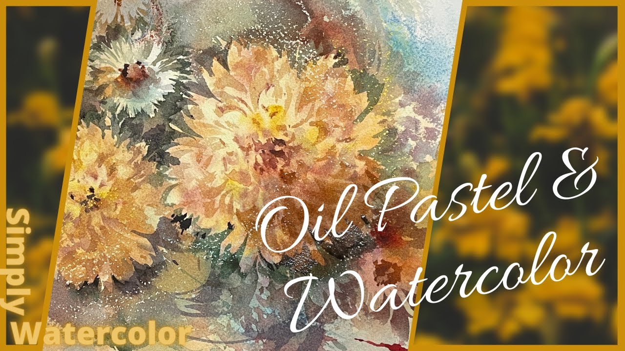 Using Oil Pastel To Make Special Effects In My Watercolor Painting