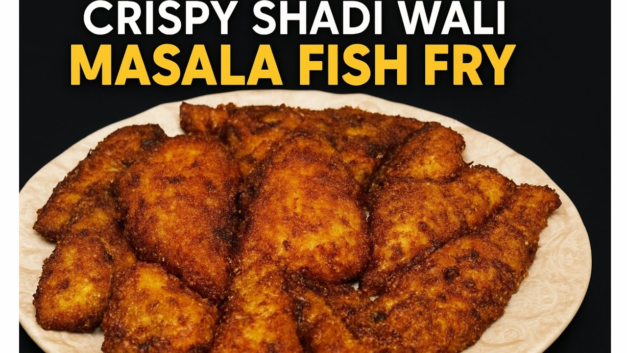 Crispy Shadi Wali Masala Fish Fry | Super Crunchy & Juicy Recipe By Farah Kitchen|🤤😋