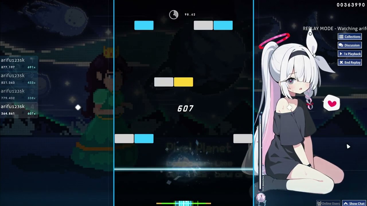 [O!m 7k] 3.65★ Pixel Planet [XRedyRatyX's Hard] 96.97%
