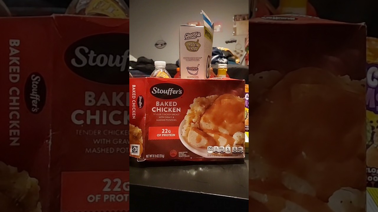 Краткий обзор еды от HOWDY 🍗🥔 Запеченная курица Stouffer's в готовом виде (готовится к употреблению)