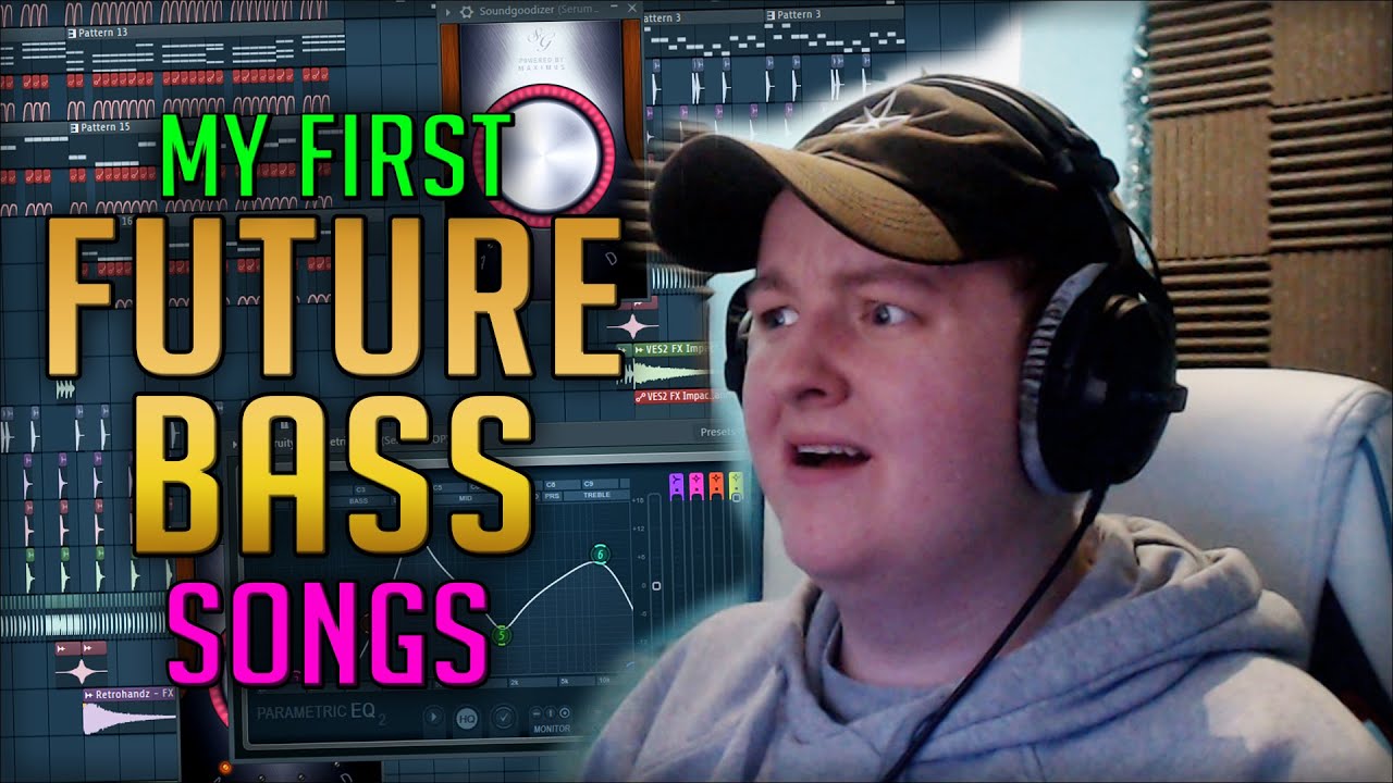 I REACT TO MY FIRST FUTURE BASS SONGS.