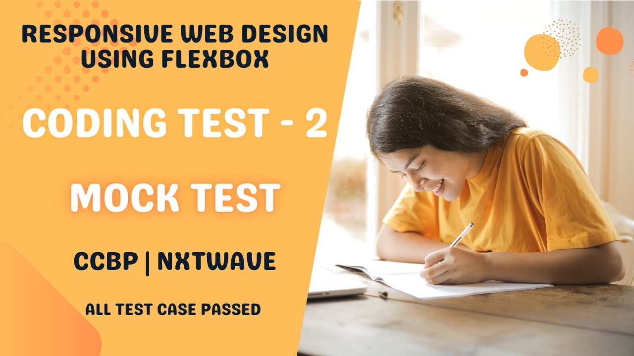 CSS Flexbox | Mock Tests | Coding Test - 2 | NXTWAVE | FLEXBOX | CCBP 4.0