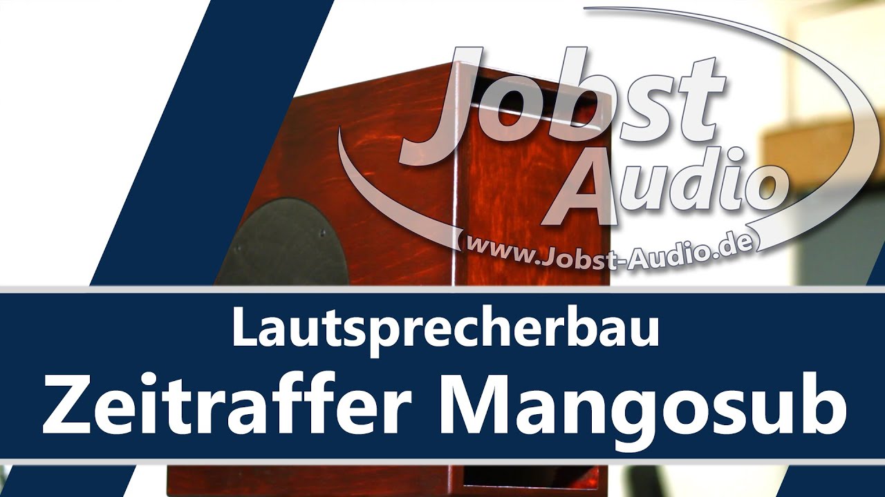 Bau des Mangosub - 5 Zoll Mini-Subwoofer mit Visaton W 130 X