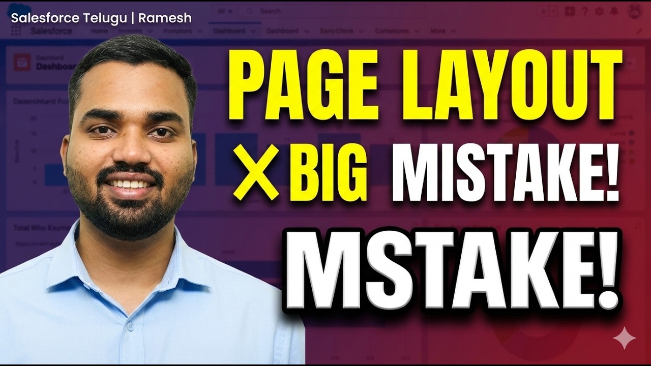 Page Layouts in Salesforce Explained in Telugu | Real-Time Example | Admin Tutorial