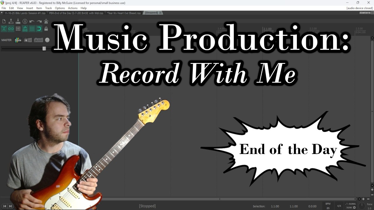 Sunday Sessions [Feb 8th]: Record an Original With Me | 'PBR: Another Day' | Music Links Below!
