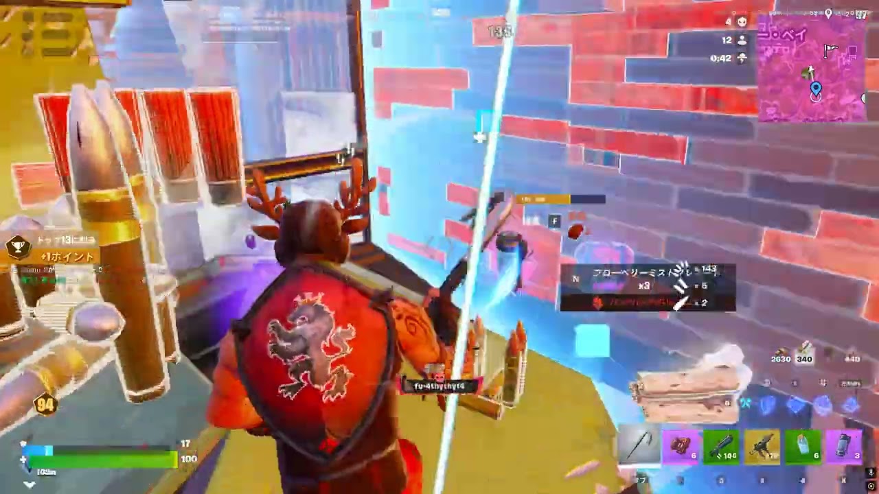 Fortniteパニックおさえてキル祭り優勝