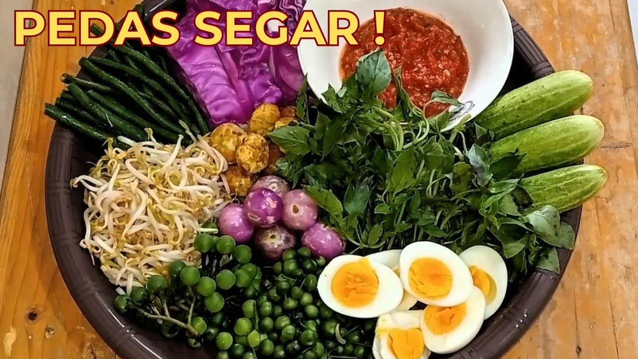 MUKBANG MASAKAN RUMAHAN | LALAPAN MENTAH, SAMBAL TERASI & TELUR REBUS