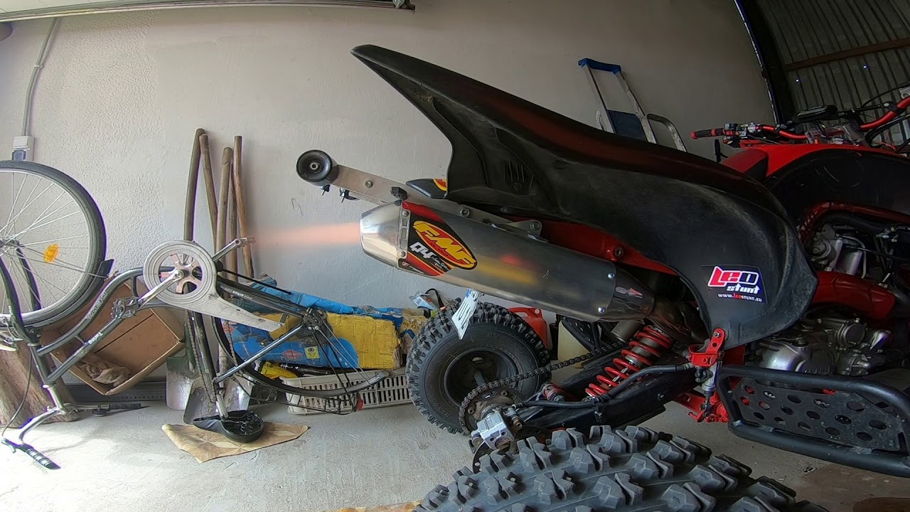 FMF Power Core 4 vs Stock Exhaust Sound Yamaha Raptor 700R Special Edition