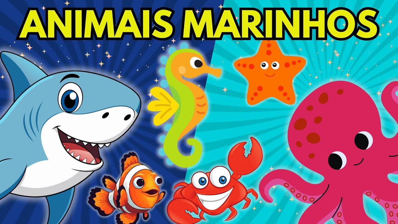 Conheça os animais marinhos | Animais marinhos - Educação Infantil