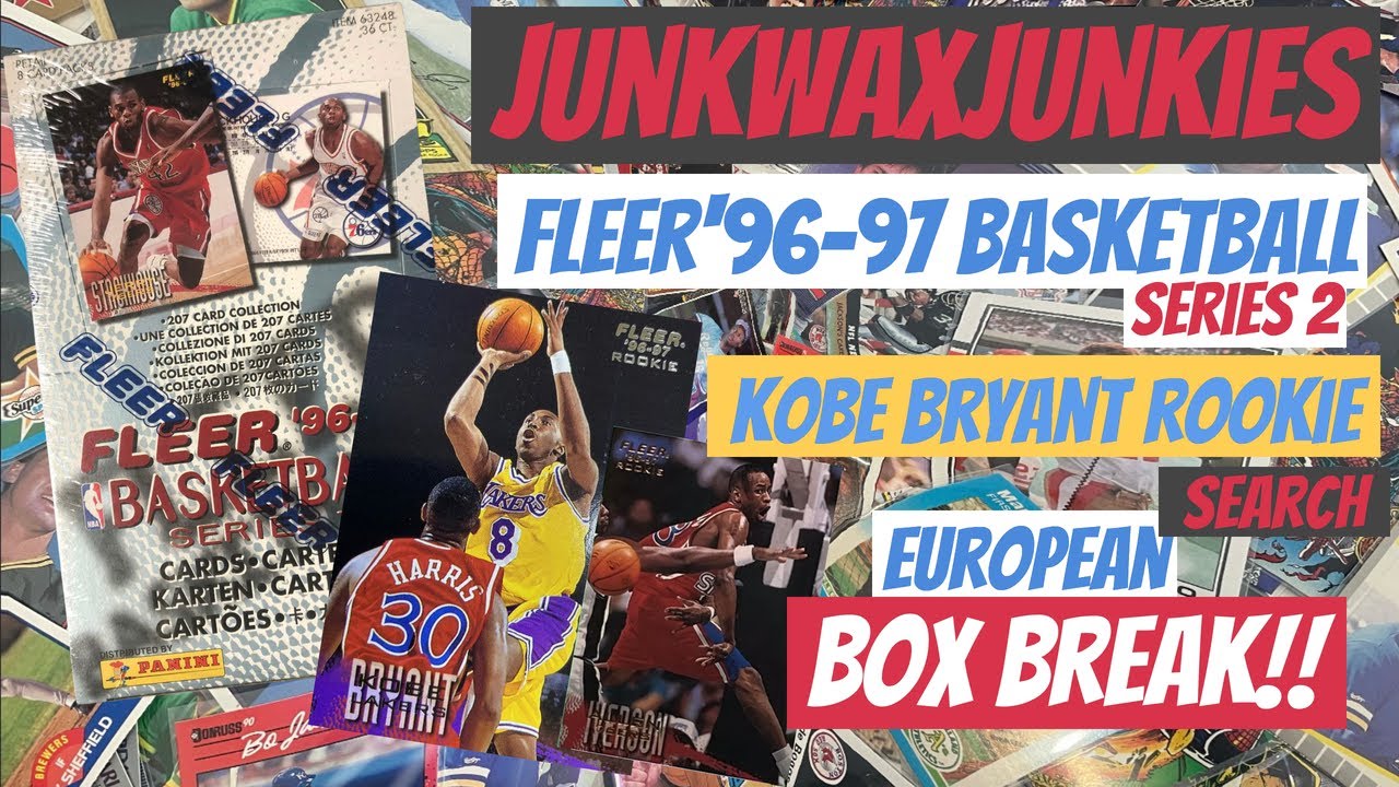 96 97 Fleer Basketball European Hobby box break searching for Kobe Bryant Allen Iverson & Steve Nash