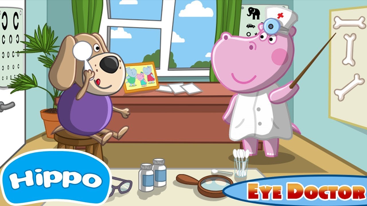 Гиппо 🌼 Детская больница 🌼 глазной врач 🌼 Мультик игра для детей (Hippo)