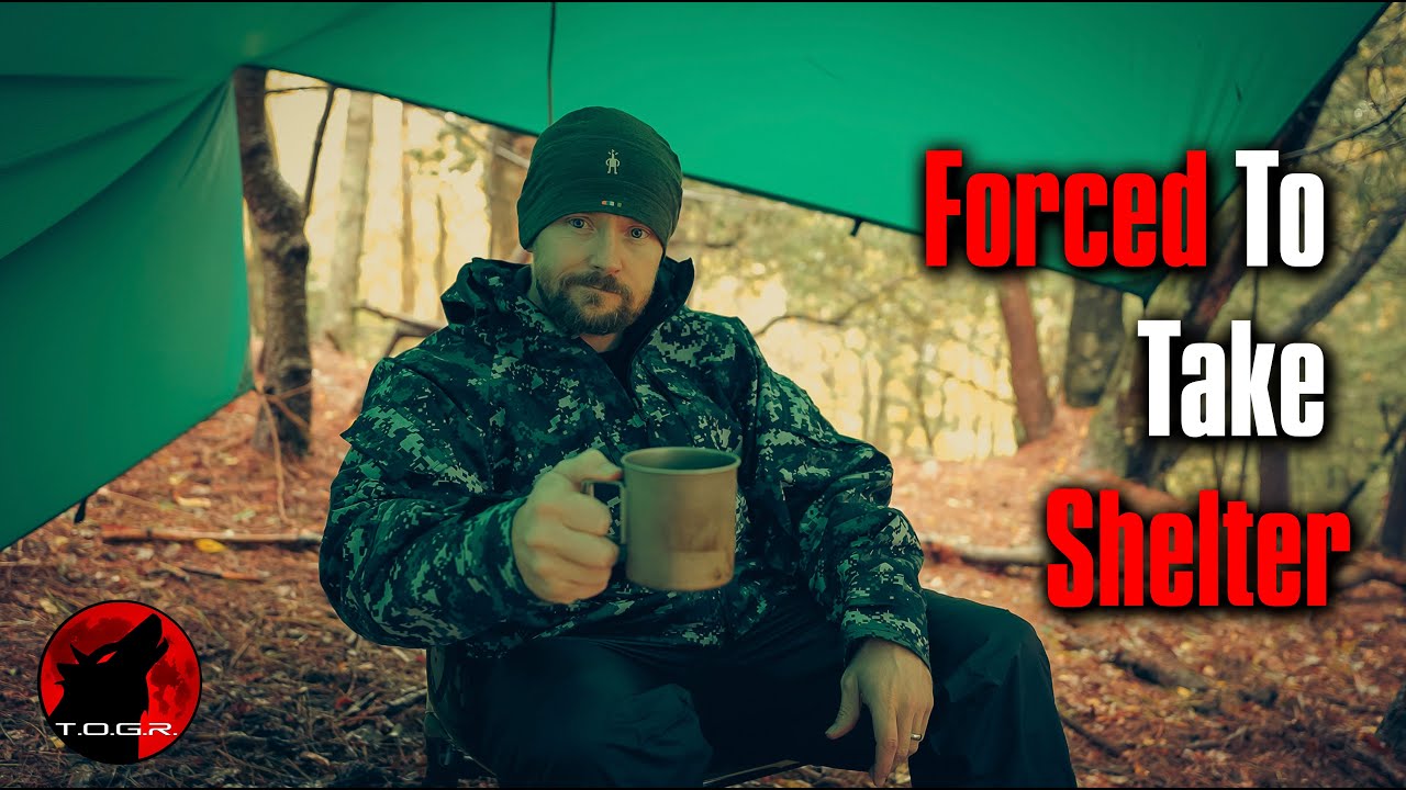 A Strong Storm Forces me to Setup Camp - Solo Adventure