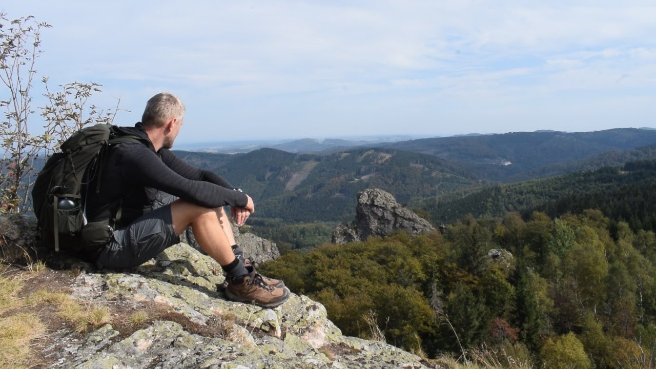 Wanderung im Hochsauerland. Bruchhauser Steine Runde von Olsberg.