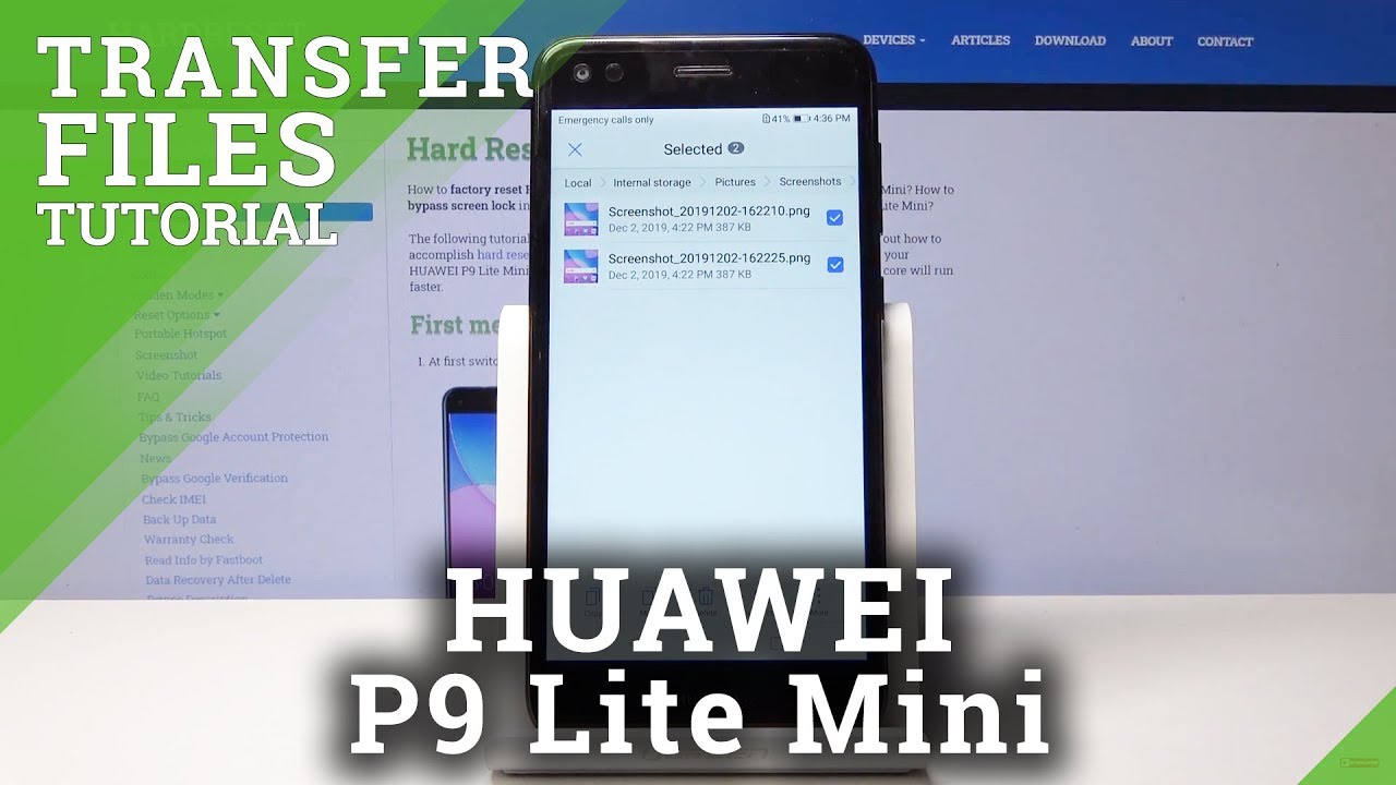 How to Transfer Files in HUAWEI P9 Lite Mini - Import / Export Data