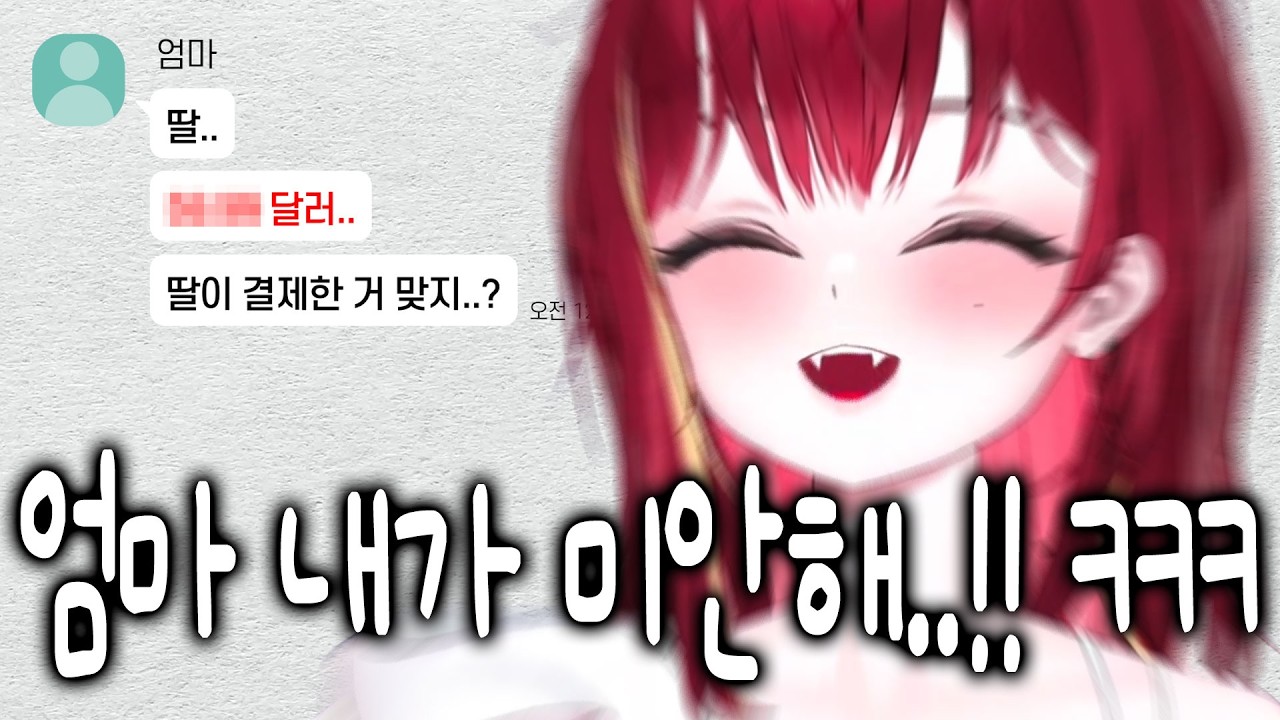 [리제] 엄카로 결제하고 게임하다 결국 마마이어한테 카톡 받은 리제