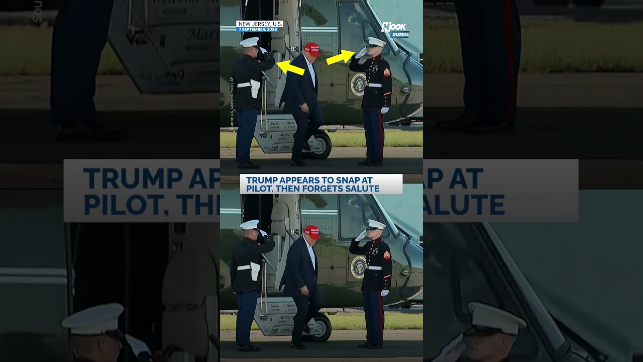 Trump Caught Snapping at Marine One Pilot, Forgets Traditional Salute