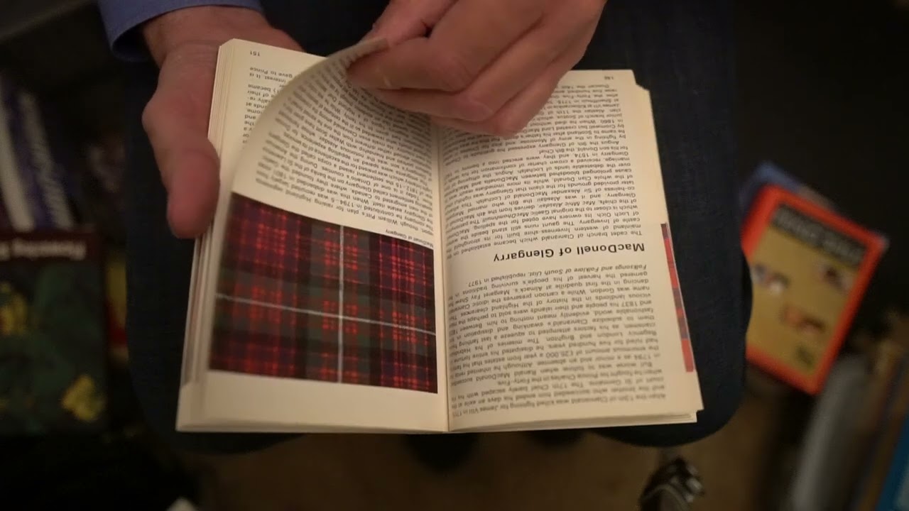 ASMR PAGE TURNING ( No'114 ), SCOTTISH CLANS AND TARTANS, NO TALKING,