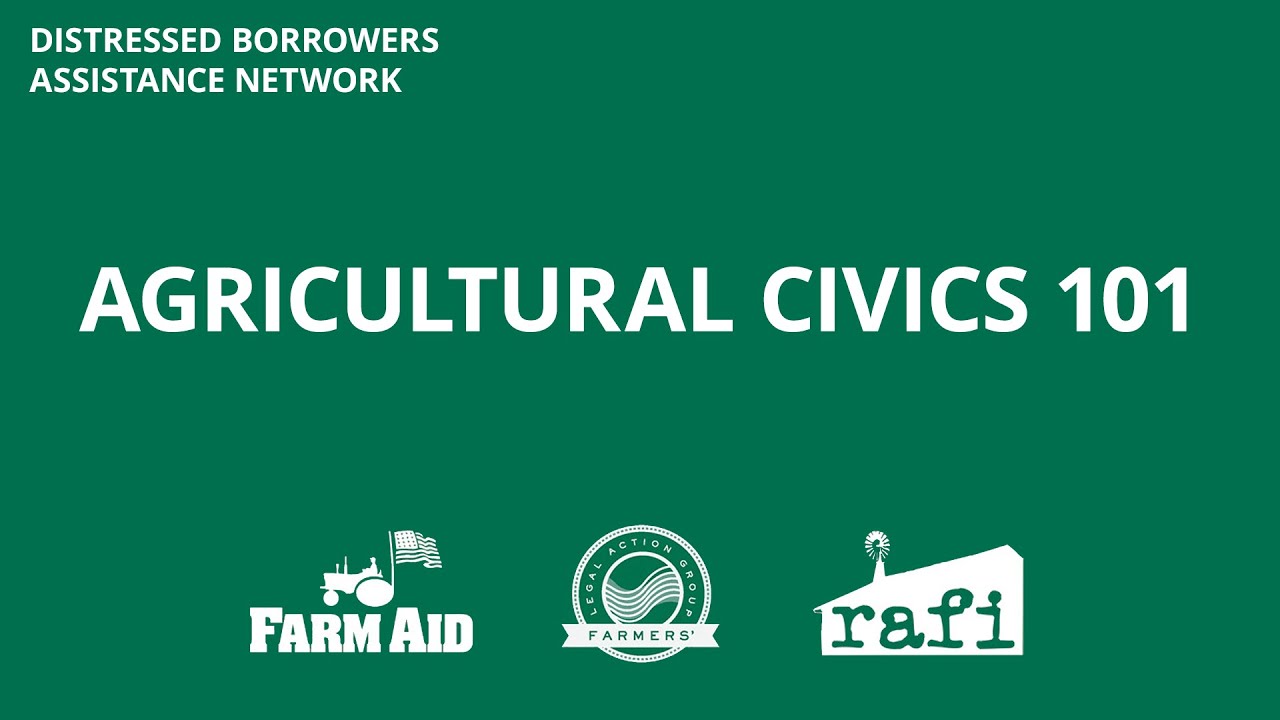 Agricultural Civics 101 (DBAN Gathering Training)