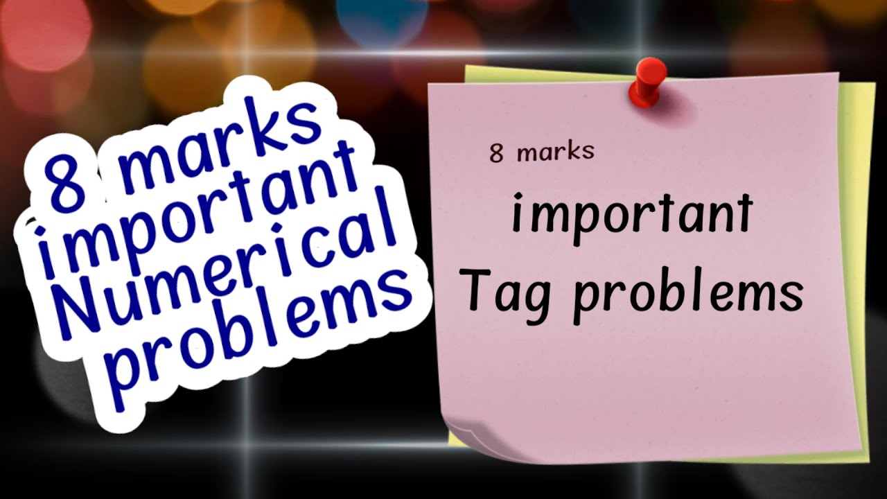 Inter 1st year physics 8 marks important tag problems/Inter 1st year 8 marks joint question problems