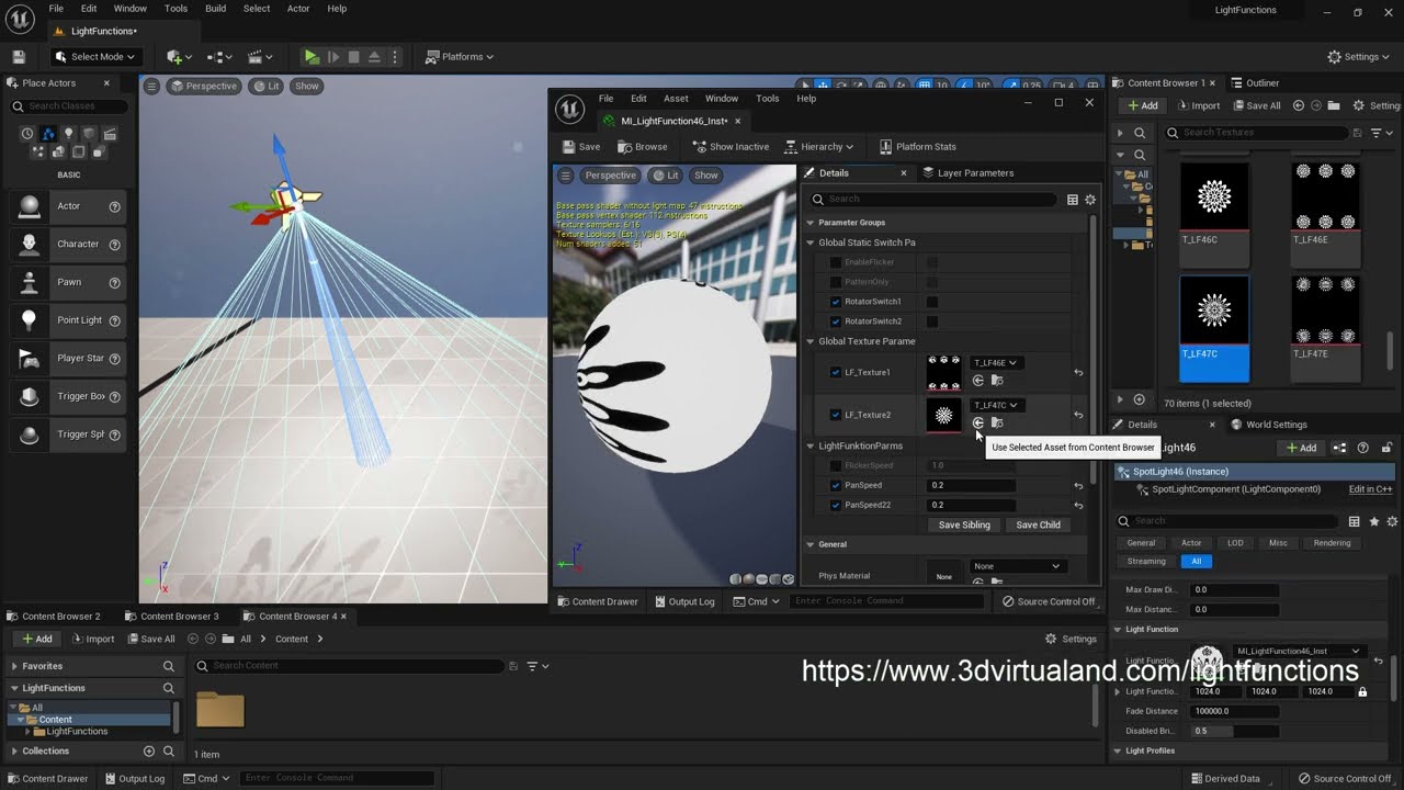 Unreal Engine 5 Light Functions Tutorial
