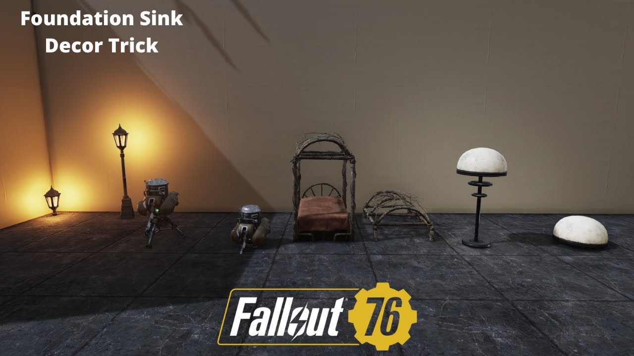Fallout 76 - Foundation Sink Merge Tutorial